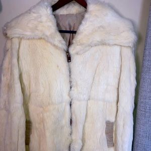 Off white Fox Fur Jacket